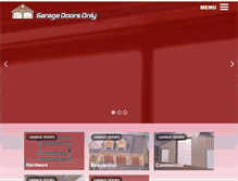 Tablet Screenshot of garagedoorsonly.com